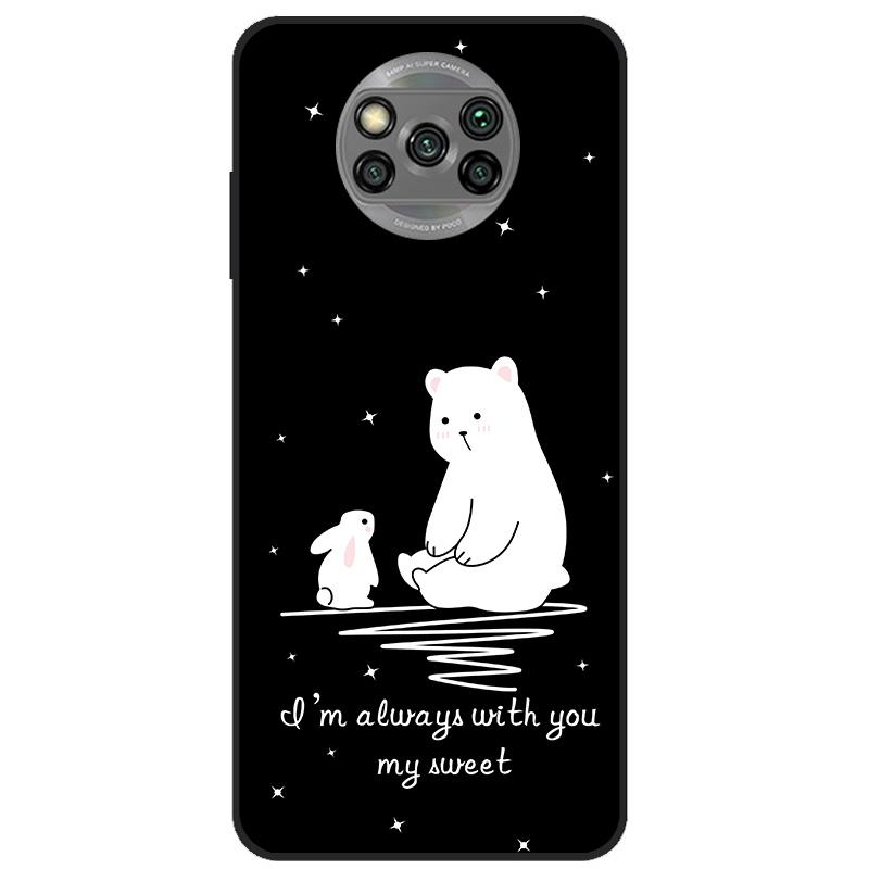 Para Xiaomi Poco X3 Pro Funda de silicona suave Lobo León Funda de teléfono para Poco X3 NFC Funda TPU negro Funda para Poco X 3 GT PocoX3 Pro
