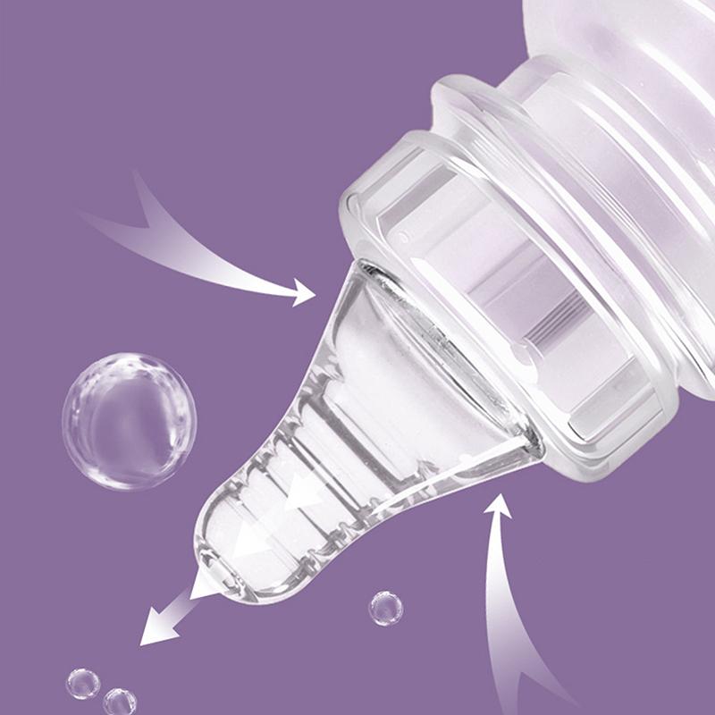 2Pcs Baby Silicone Wide Neck Soft Teats Nipple Circle Hole S/M/L Size Cross Hole Baby Bottles Natural Flow Nipples