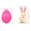 Easter Eggs Filled with Plush Bunny Doll for Classroom Rewards Carnival Prizes Basket Stuffers Hunting Games