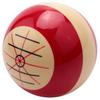 Buerjia 1pc 57mm Durable White Red Resin Billiard Spot Pool Billiard Practice Training Cue Ball for Beginners