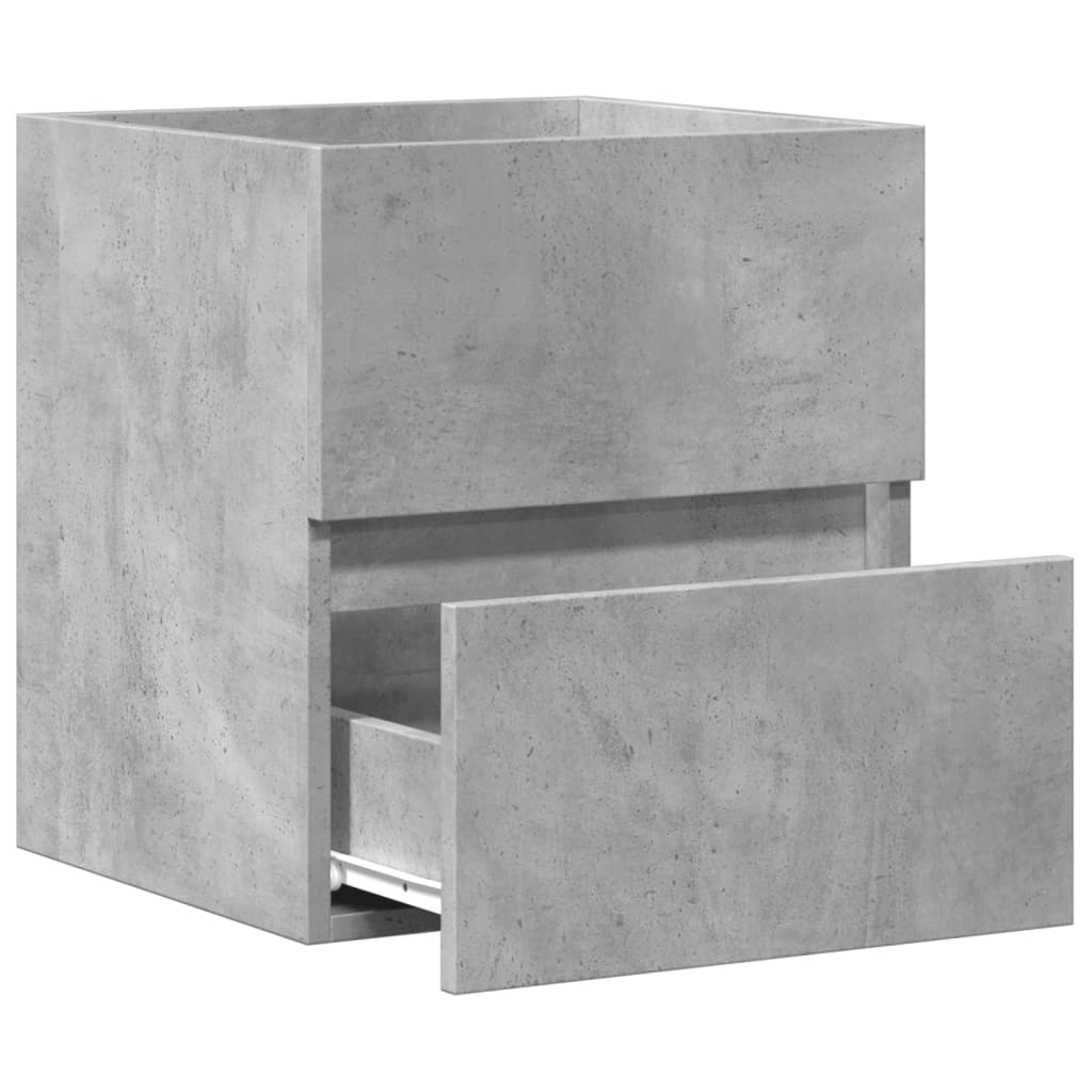 Bathroom Vanity Unit Concrete Grey 41 x 38.5 x 45 cm Particleboard