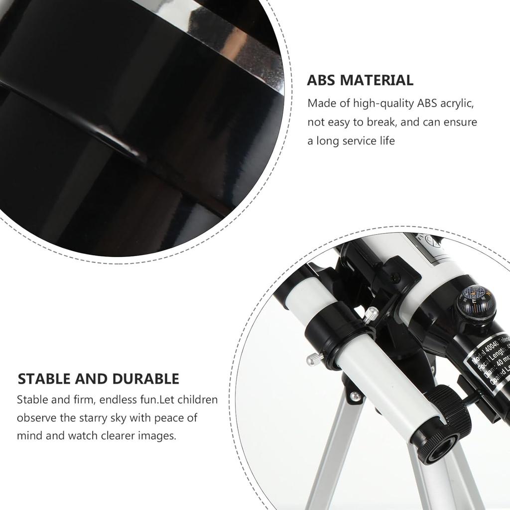 Telescope for Kids Beginners Adults, Aperture Refractor Telescopes for Astronomy Beginners, Portable Travel Telescope with Tripod, Astronomy Gifts
