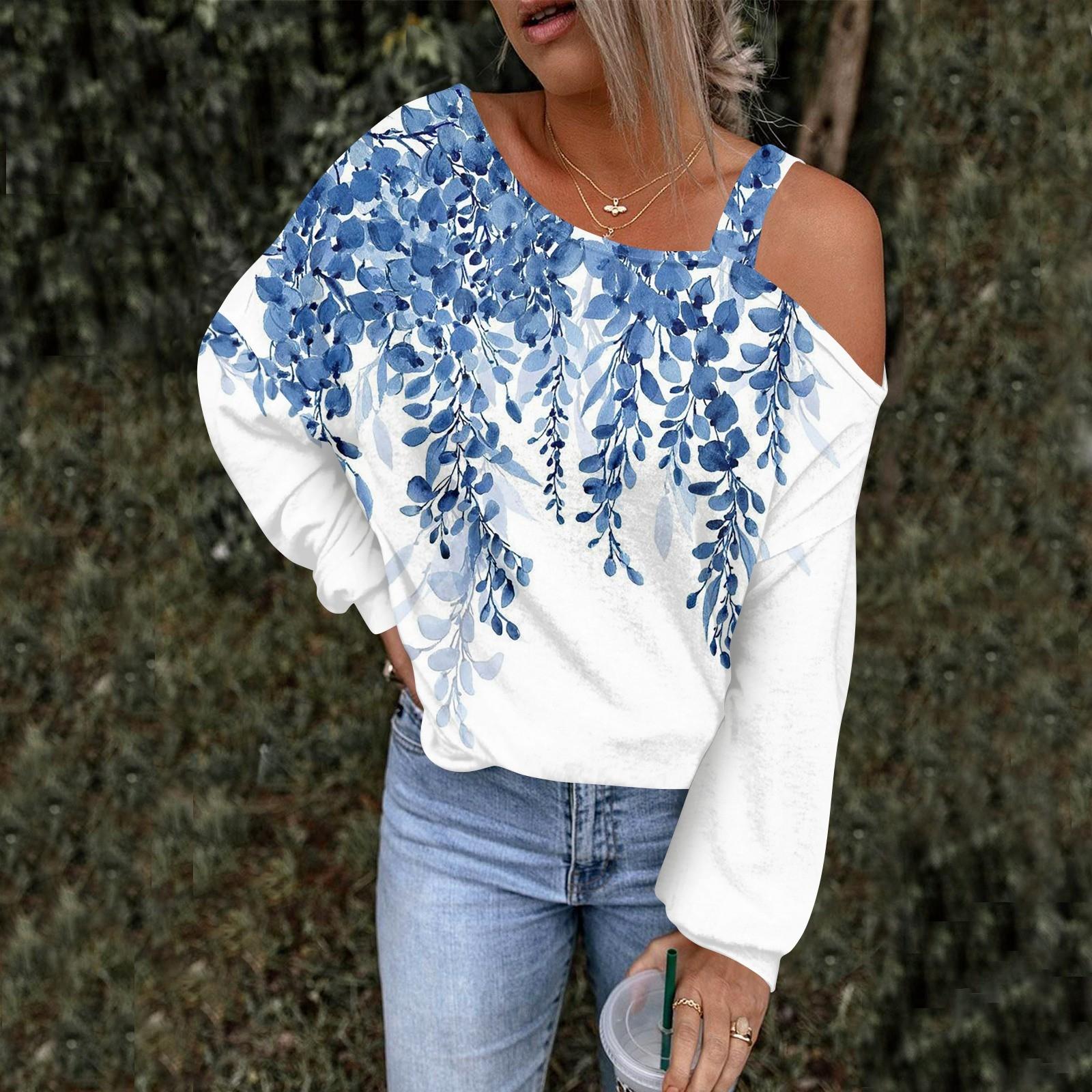 

Женская ажурная модная повседневная толстовка с капюшоном с цветочным принтом и открытыми плечами XXL