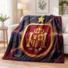 Spain Football Printed Flannel Blanket Warm Comfort Bed Throw For Indoor Home Decoration