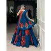 Add this phenomenal spirit of our navratri lehenga with printed design in your garba collection