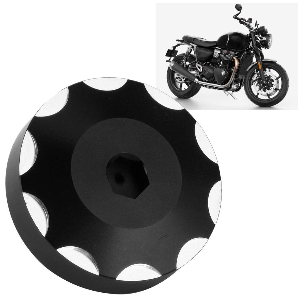Akozon Tank Cover, Aluminum Alloy Filler Cap Screw Plug Cover Fit
