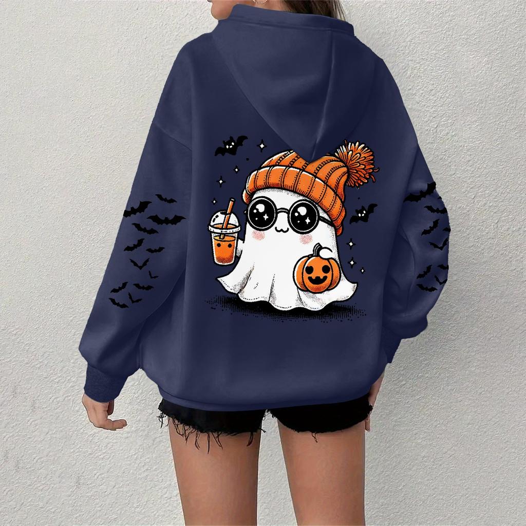 Women's Sweatshirt Casual Long Sleeve Atmosphere Top Loose Popular Round Neck Pullover Sweatshirt Top