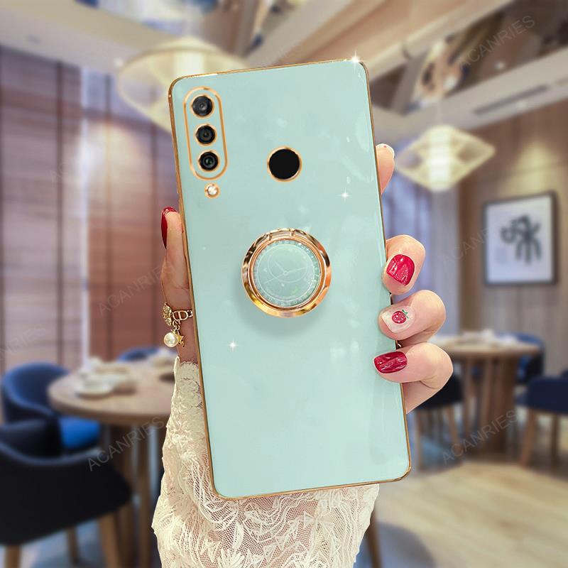 P30lite P30pro Luxus-Hülle mit Überzugsringhalter für Huawei P30 Lite P40 P20 P 20 30 Smart Pro Plus 2019, Stand-Silikon-Rückseite