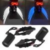 2 Stück Motorrad Engelsflügel LED Unterbodenlicht Projektor Ghost Light Goldwing Willkommen Bremsrückleuchten Modifizierte Dekorative Lampe