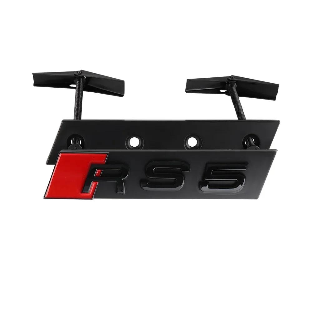 3D ABS RS3 RS4 RS5 RS6 RS7 RS8 Emblem Auto Frontgrill Abzeichen Tuning Zubehör für Audi A1 A3 8P A4 B5 B6 B7 B8 A5 A6 C5 C6 C7 S