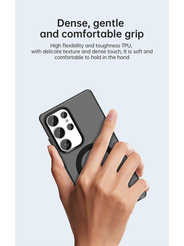 Frosted Magnetic Phone Case for Samsung S26 Ultra - Compatible with S24/S23, Skin-like Design, New Model A57.