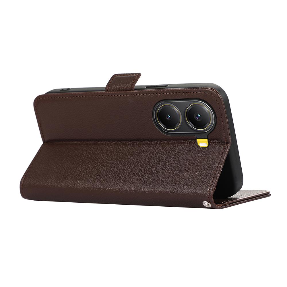 ABEEL For Xiaomi Poco X7 Pro 5G/Redmi Turbo 4 5G Case Litchi Texture Leather RFID Blocking Phone Cover