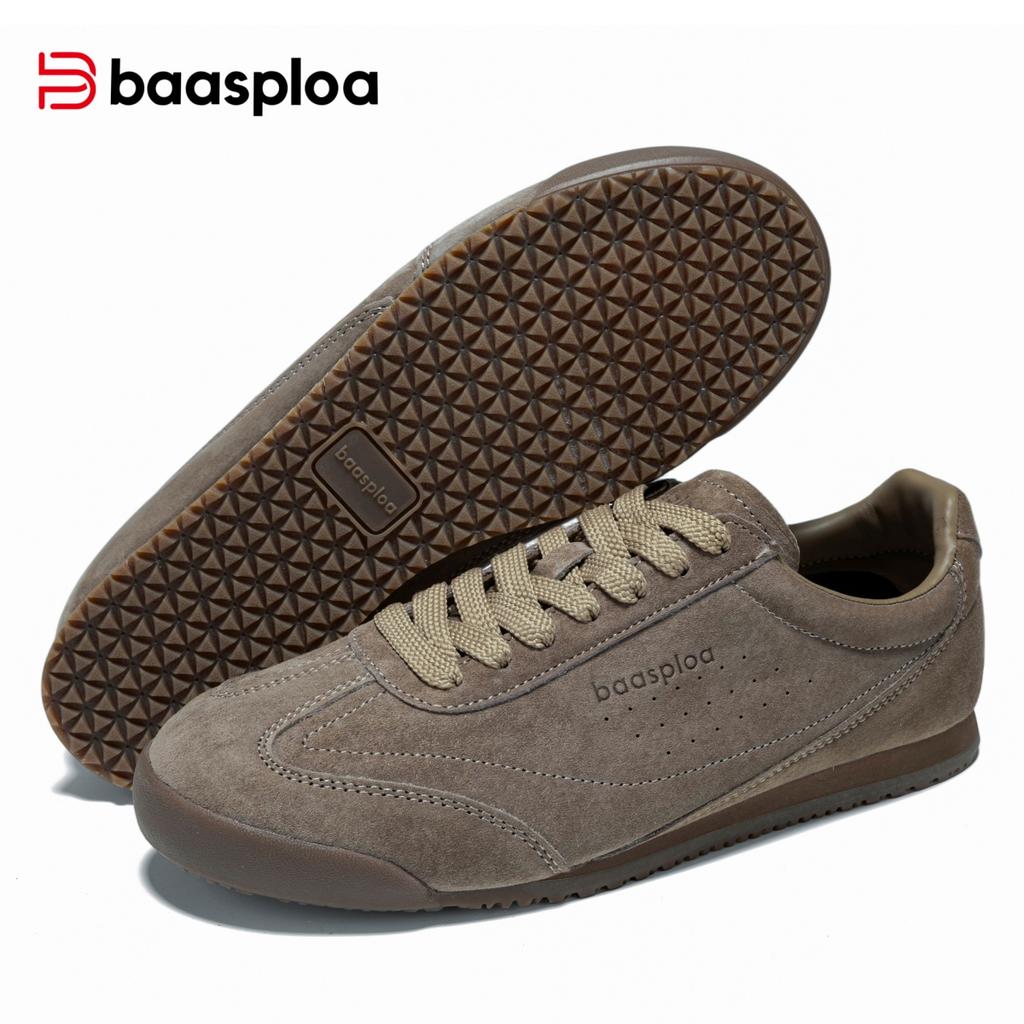 BAASPLOA Damen Flache Sportschuhe, Freizeitschuhe, Wanderschuhe, Studentenschuhe, Tennisschuhe, Atmungsaktiv, Geeignet für Personen mit schmalen Füßen