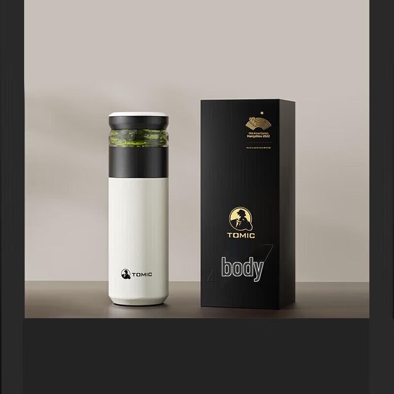 TOMIC Portable Titanium Insulated Tea Separation Bottle