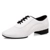 Chaussures de Danse Latine Standard International pour Homme en Cuir Véritable Danse Ethnique Salsa Jazz Danse Moderne Chaussures Décontractées en Cuir pour Homme Hauteur de Talon 2,5CM