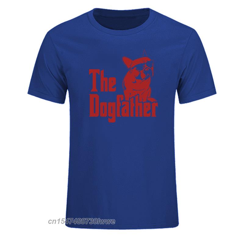 The Dogfather Dog Dad French Bulldog Funny T Shirts Unisex Cotton Harajuku Vintage Tops Tees Tops Eu Size