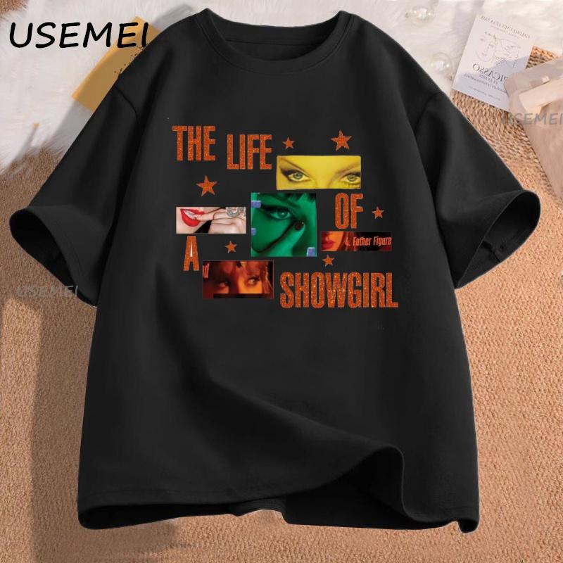 The Life of A Showgirl T Shirt Funny Cotton Short Sleeve Round Neck Tshirt Casual Female Clothing Harajuku Streetwear Tshirt