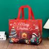 1pc Merry Christmas Gifts Bags Santa Elk Non-woven Candy Gift Packaging Tote Bag Xmas New Year Party Decor Noel Shopping Pouch