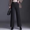 Autumn Winter Thicken Straight Pantalones Womens Wide Leg Pants Elegant Baggy High Waist Warm Pantalon