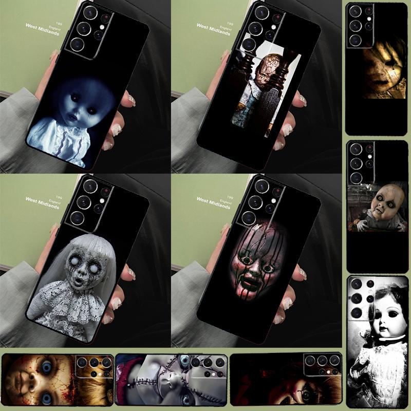 Creepy Dolls Phone Case For Samsung Galaxy S25 Ultra S9 S10 S20 S21 S22 S23 S24 Plus S24 FE Bumper Cover
