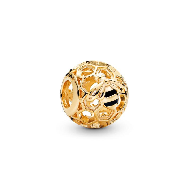 New Gold Plated Charm Bead Charms Do It Yourself Women Jewellery Gifts Spiritual Dreamcatcher Blue Blossom Butterfly Leveled Hearts Bead Charms Compat