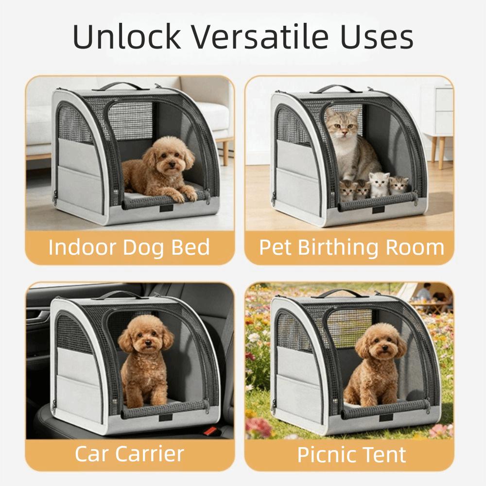 Foldable Car Dog Cat Carrier Breathable Car Pet Travel Bag Portable Dog Kennel Bag Travel