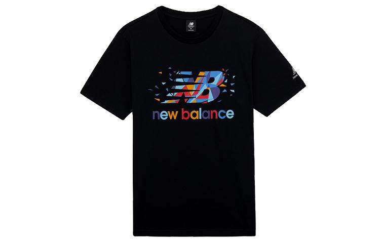 New Balance T Shirts Men s Black Crew Neck Moderate Straight Fit AMT03301-BK M