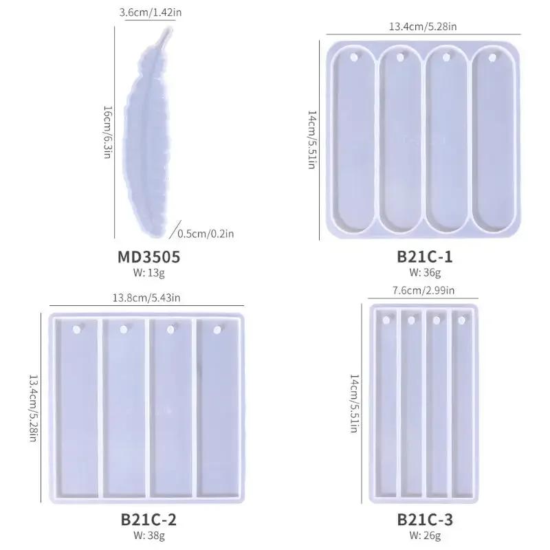 Silicone Mold Rectangle Epoxy Resin Casting Mould For DIY Crystal Epoxy Resin Book Decoration Crafts Accessories