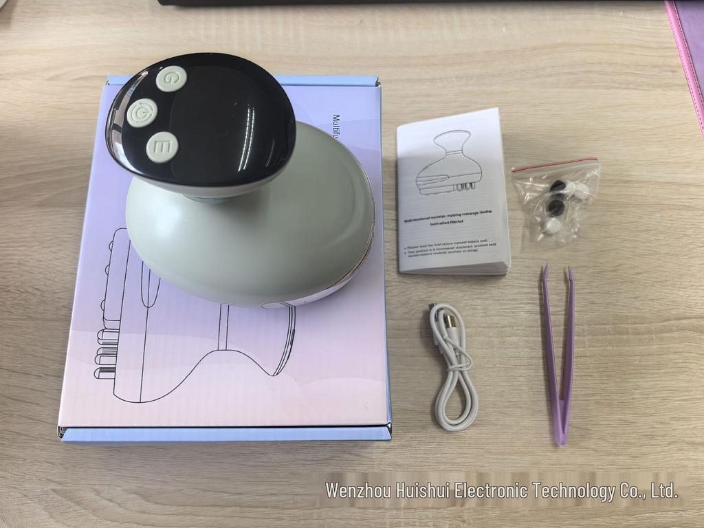 Electric Gua Sha Massage & Heating Cupping Tool for Full Body Meridian Therapy