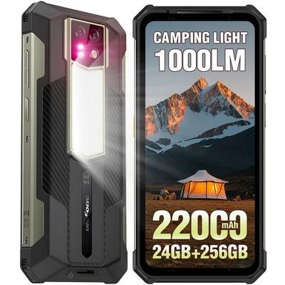 Rugged Smartphone Ulefone Armor 24 24+256GB 6.78" 22000mAh Android 14 1000LM Portable Unbreakable Telephone 4G Dual SIM/NFC Black