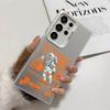 Cool Astronaut Cartoon Phone Case For Samsung Galaxy S25 Edge S24 S23 S22 S21 S20 Ultra Funda Silicone Silver Cover