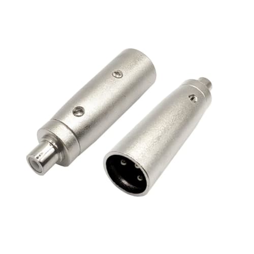 Voluty Tek Microphone Adapter Suitable for RCA Female To XLR Male Adapter Audio Connector 2pcs