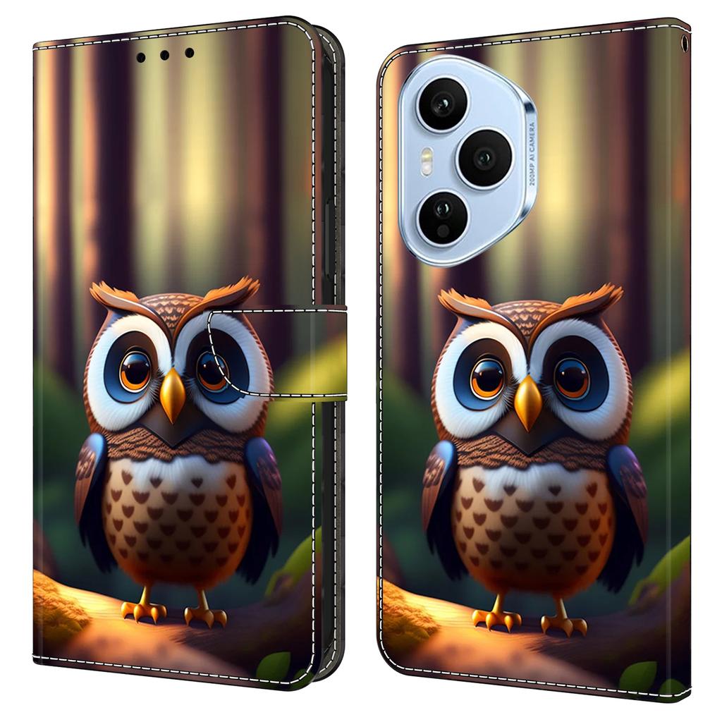 For Honor 400 Pro 5G (Global) Leather Case Pattern Printing Wallet Stand Flip Phone Cover