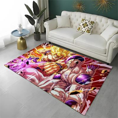 Cartoon D-Dragon Ball Anime Spiel Teppich für Spielzimmer Schlafzimmer Wohnzimmer Sofa Heimdekor, Kinder Teppich Rutschfeste Bodenmatte