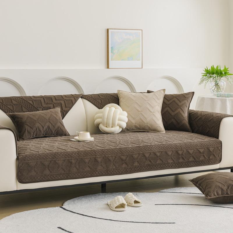 

Простая зимняя подушка для дивана, зимняя голландская бархатная короткая плюшевая подушка, чехол для дивана, противоскользящее утолщение 70*70cm