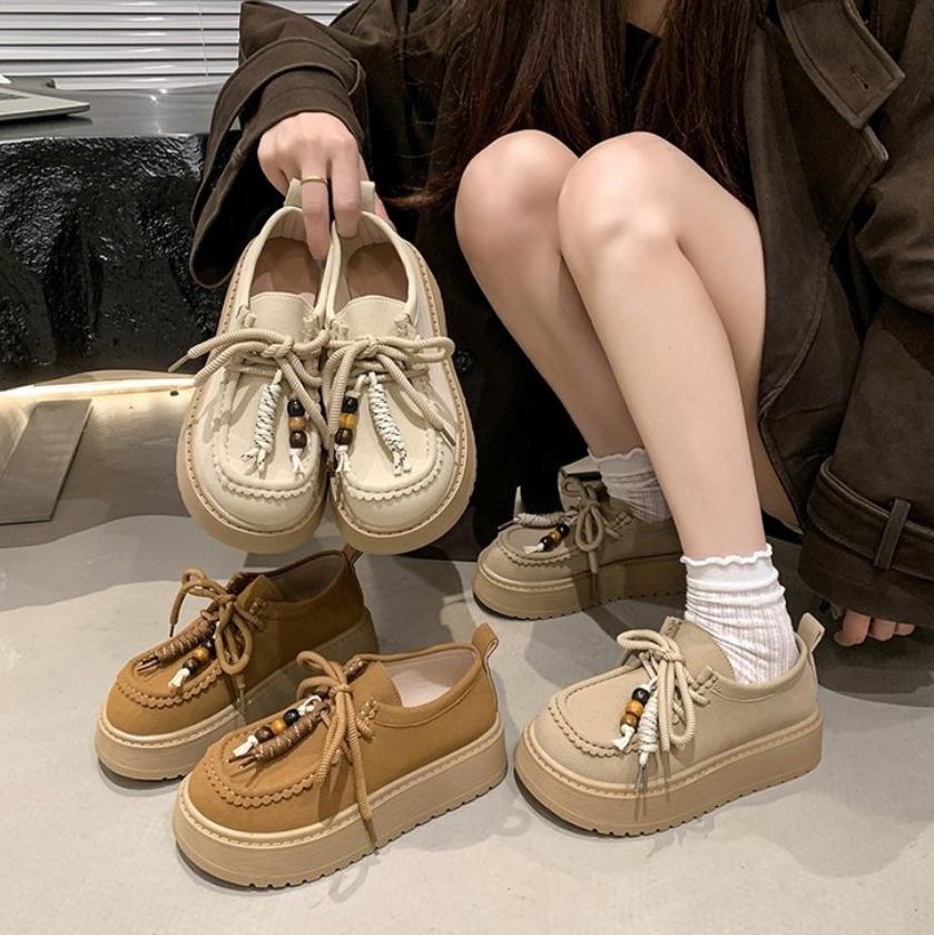 Fashion 2025 Designer Shoes for Woman Footwear Autumn Soft Loafers with Fur Slip-on Dress Fall Slip on Moccasin Floc Zapatillas De Mujer