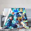 DBZ Vegeta Blue Goku Blanket Fleece Throw Blankets Summer Air Conditioning Printed Soft Warm Bedspreads,