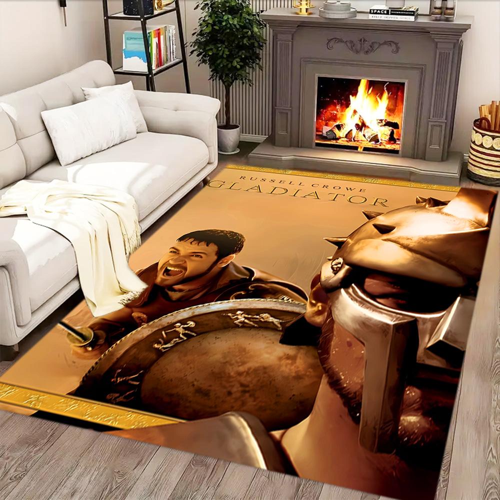 Gladiator Epic Battle Rug for Living Rooms, Bedrooms, Home Décor, and As Gifts.