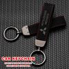 Leder Metall Schlüsselanhänger Schlüsselanhänger Abdeckung Ringhalter Für Mitsubishi Outlander ASX Pajero Xpander etc. Modelle Auto Zubehör Geschenkbox