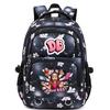Cute Cartoon Character Print Backpack Girls School Use Large Capacity Nylon Student Bag With Padded Curved Straps