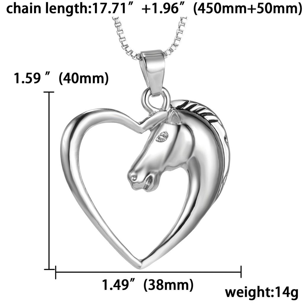 Cute Horse Pendant Necklaces For Women Temperament Rhinestone Horse Animal Clavicle Chain Girls Choker Wedding Party Jewelry