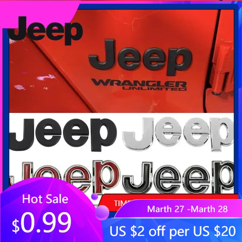Pro Jeep Kovový Boční Znak Předního Víka Auta pro Jeep Wrangler Tj Jk Jl Grand Cherokee Commander Renegade Liberty Compass Patr
