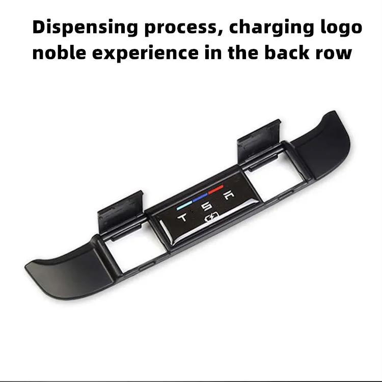 

Наклейка на крышку USB-разъема заднего ряда для Tesla Model 3 Model Y 2017-2024 Аксессуары Защитная крышка для порта зарядки USB Украшение чёрный