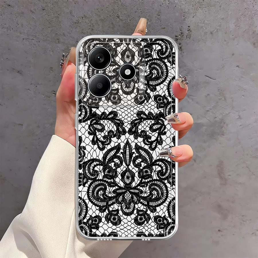 Sexy Lace Soft Phone Cover Case for Xiaomi Redmi Note 14 Pro Plus 13C 9 10 10S 14C Note 13 11S 11 12S 12 A4