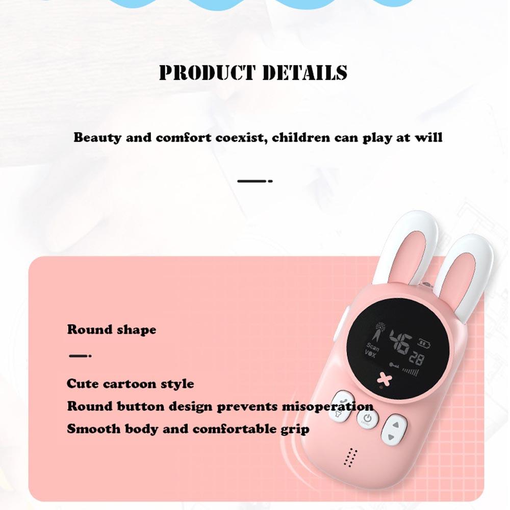 Electronic Wireless Walkie Talkie Toy Kid Phone For Children Portable Long Reception Distance Education Intercom Talking Machine
