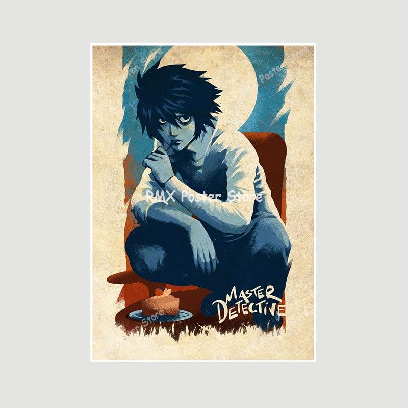 One Punch Man JoJo's Bizarre Adventure Art Painting Pictures for Bar Cafe Home Decor White Paper Room Decoration Anime Posters