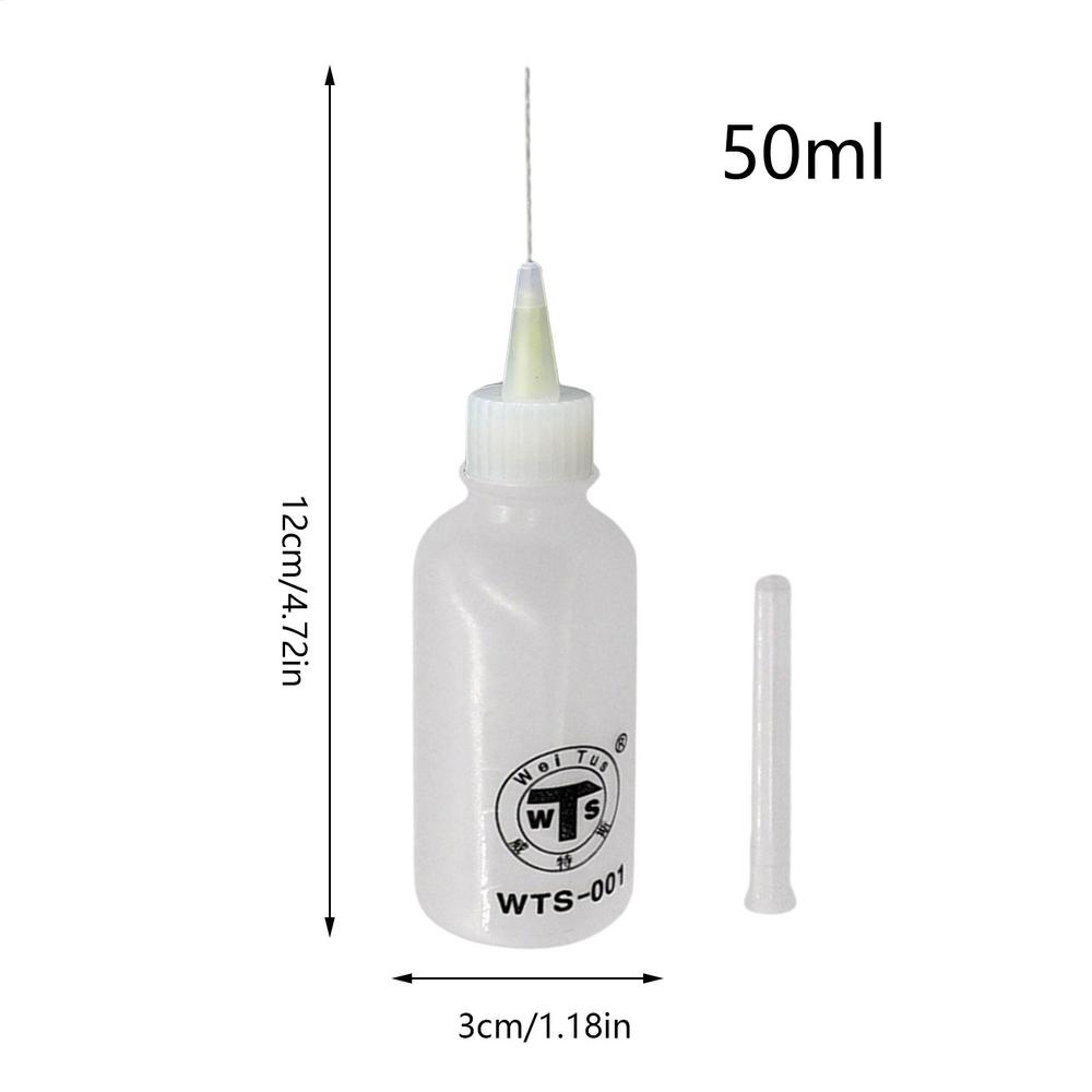 

50ml Needle Tip Glue Bottle Squeeze Plastic Bottle Dispensing Needle Sealing Ca p Liquid Flux Dispenser Applicator Bottle