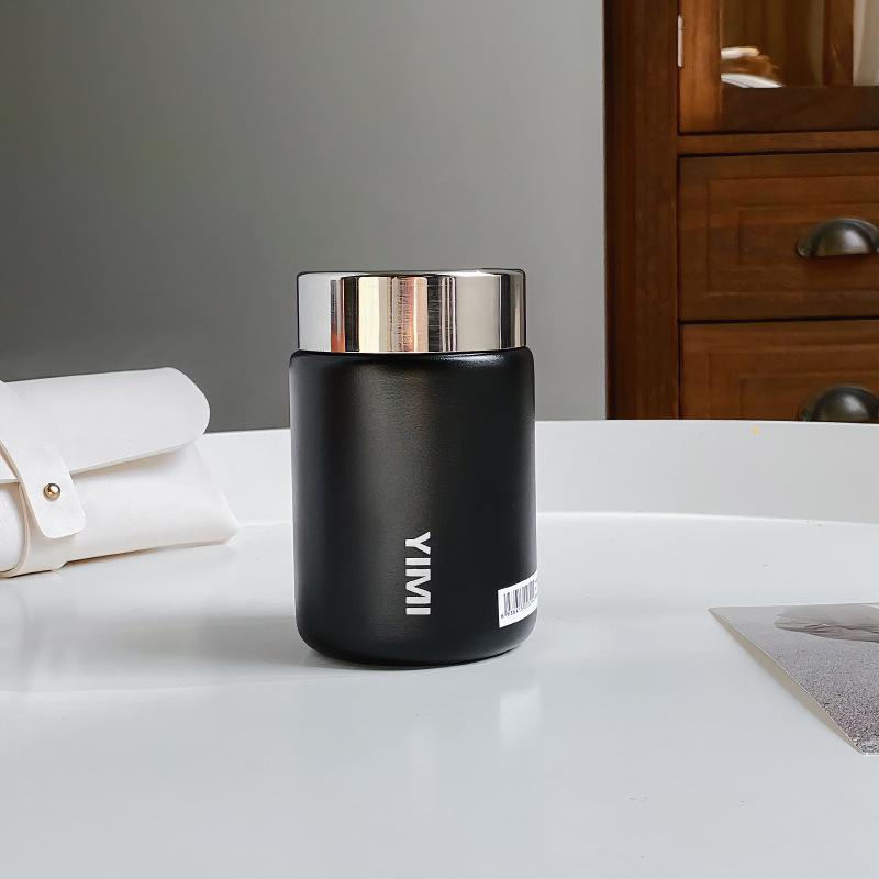 

316 Stainless Steel Coffee Pocket Accompanying Water Cup, Small And Cute Portable Student Day Mini Thermos Cup For Men And Women 450ml чёрный