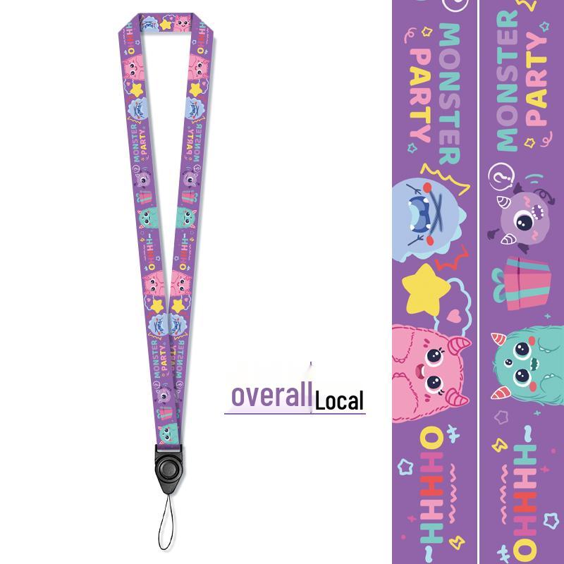 Lanyard Nero Multifunzionale Personalizzato Creativo con Porta Badge Separato per Badge Identificativi dei Dipendenti.