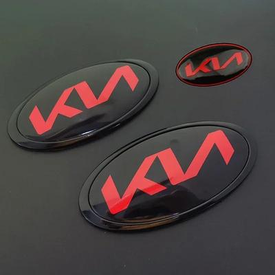 Car Front Trunk Badge for K5 Picanto K3 Rio Sportage K9 Cerato K7 Soul Sorento Carens Seltos Steering Wheel Hubcap Stickers